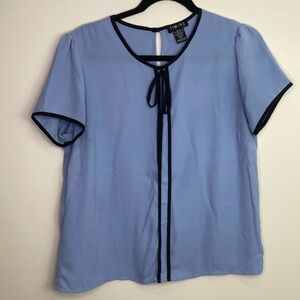 Simple blue blouse